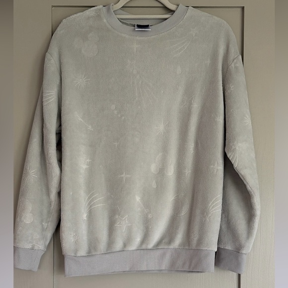 Disney Tops - Disney Mickey Mouse Gray Fleece Sweatshirt Small